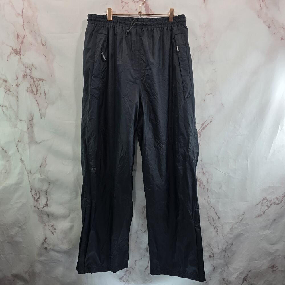 Helly Hansen Rain Pants Mens Large Black Helly Tech Waterproof Hiking Zip Off HH